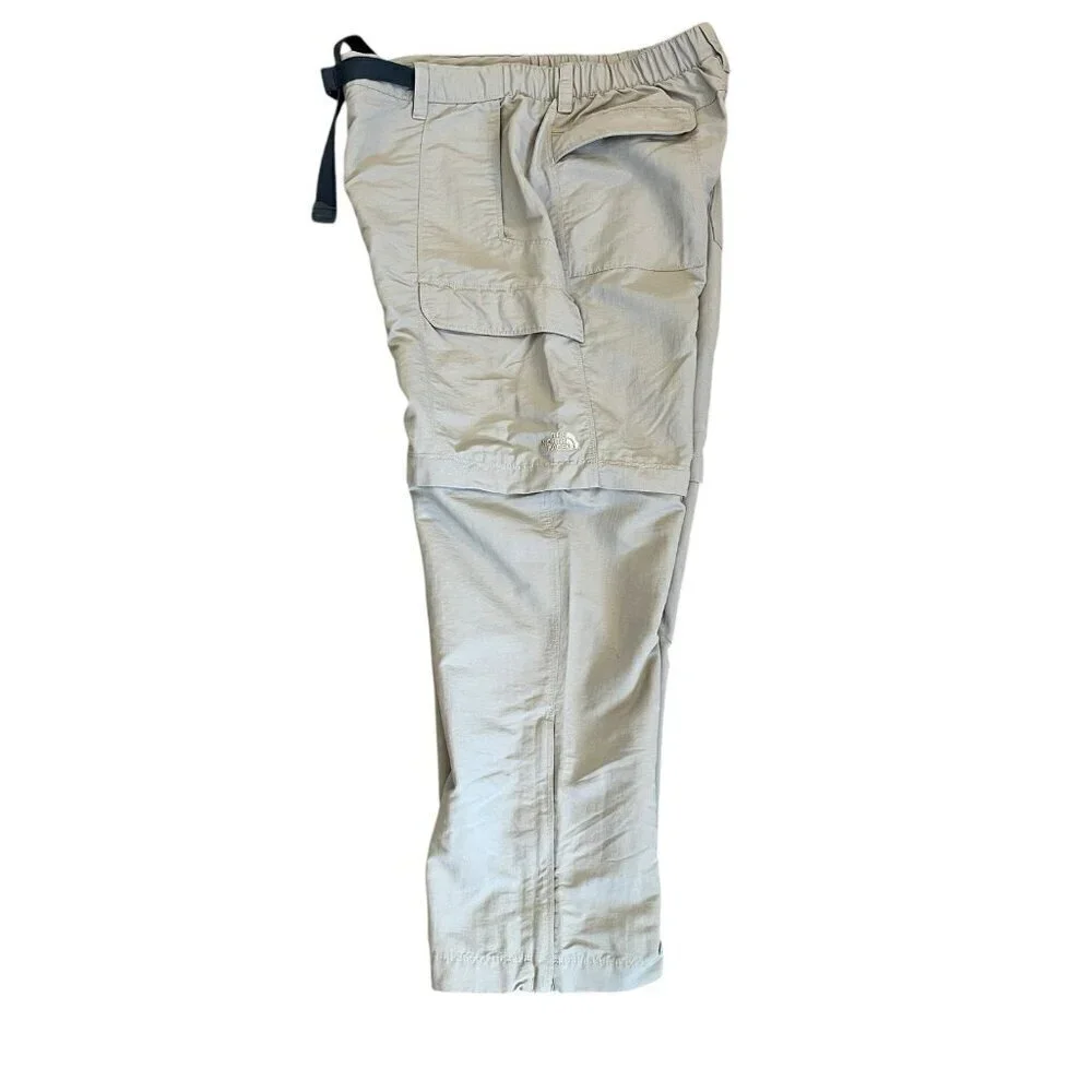 The North Face Mens Convertible Cargo Pants Shorts Large Outdoors Hiking Camping